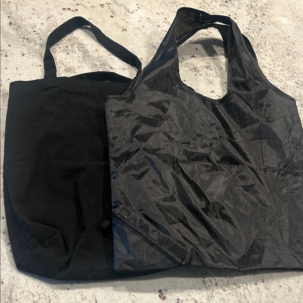 Biggby Coffee Black Tote canvas reusable Bags black and orange tired but wired - Picture 7 of 7